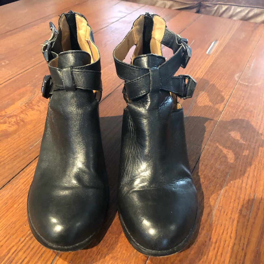 Cutout Ankle Boots